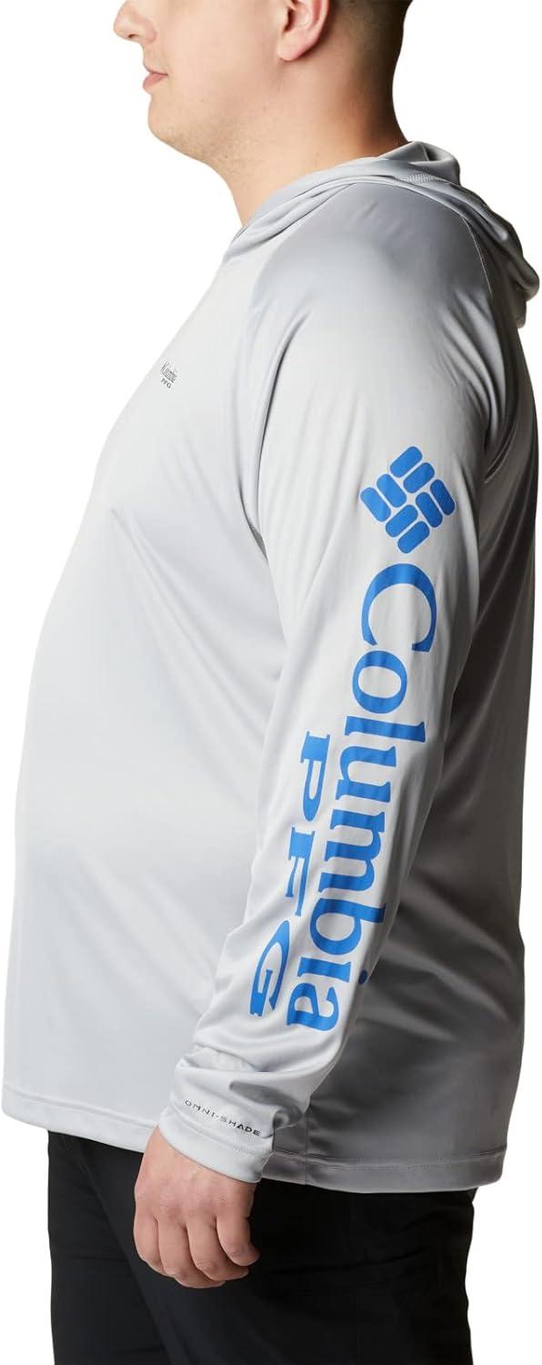 imageColumbia Mens Terminal Tackle HoodieCool GreyVivid Blue Logo