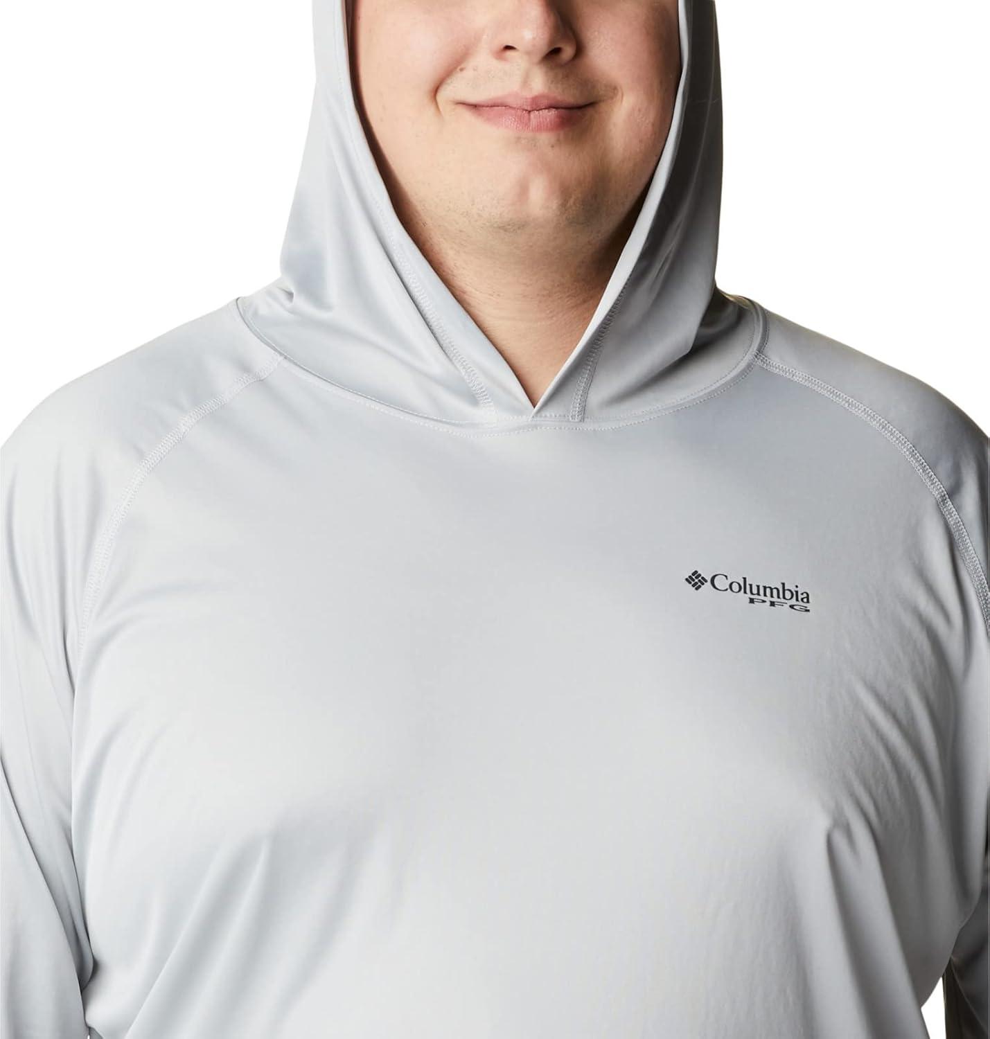 imageColumbia Mens Terminal Tackle HoodieCool GreyVivid Blue Logo