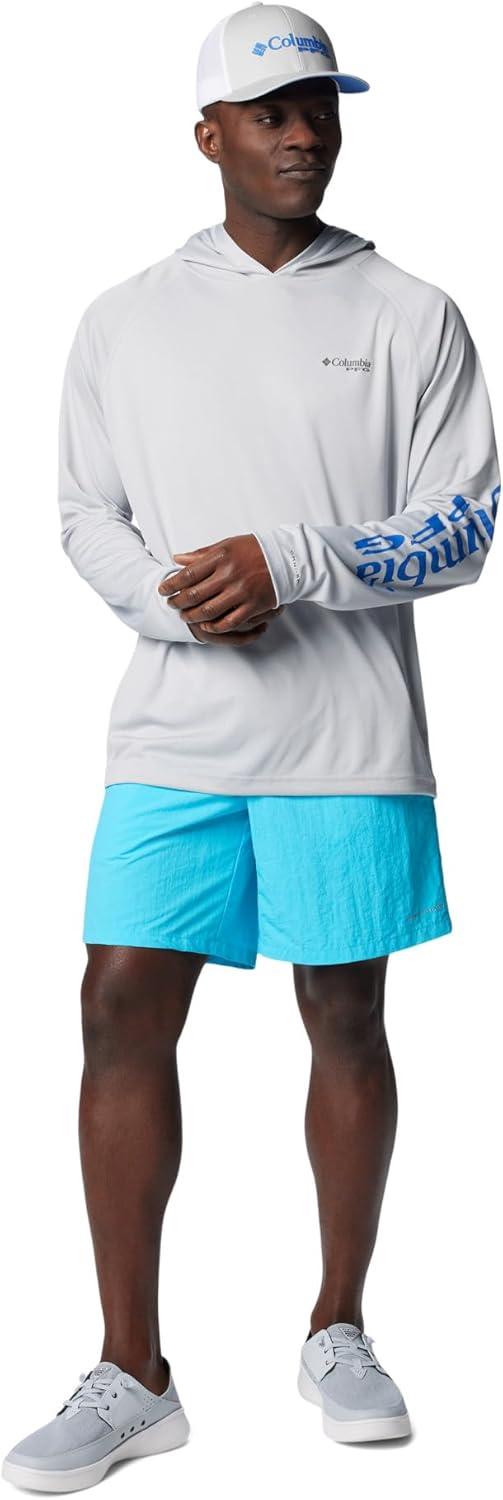 imageColumbia Mens Terminal Tackle HoodieCool GreyVivid Blue Logo