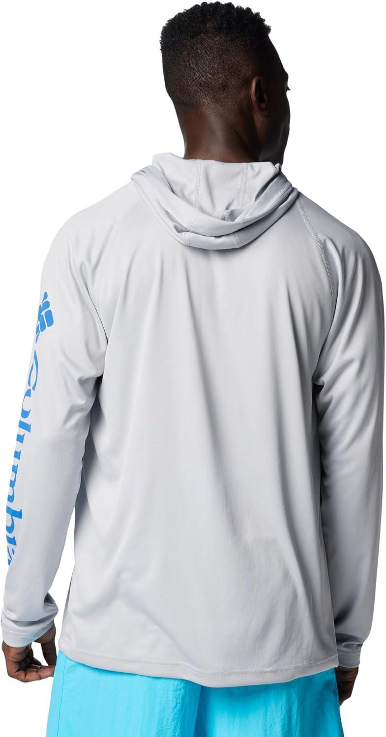 imageColumbia Mens Terminal Tackle HoodieCool GreyVivid Blue Logo