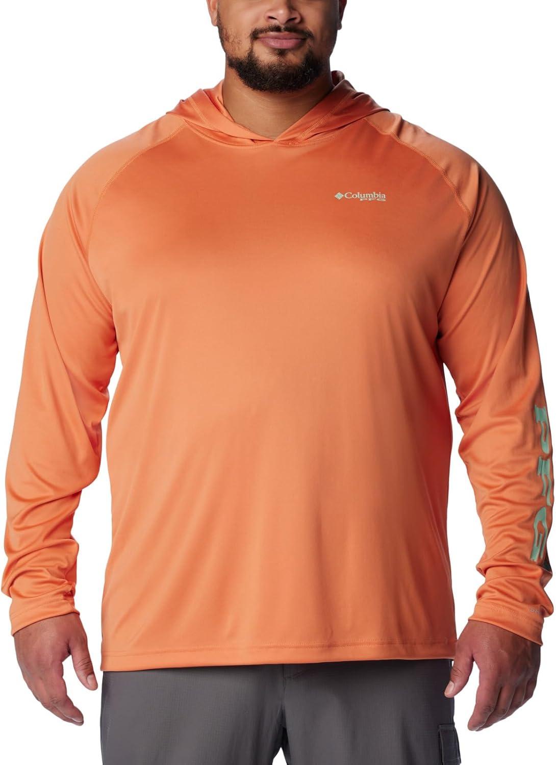 imageColumbia Mens Terminal Tackle HoodieDusty OrangeNew Mint Logo