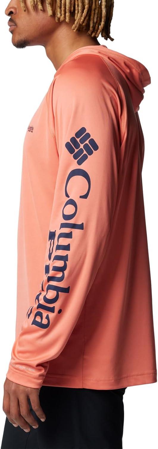 imageColumbia Mens Terminal Tackle HoodieFaded PeachCollegiate Navy Logo