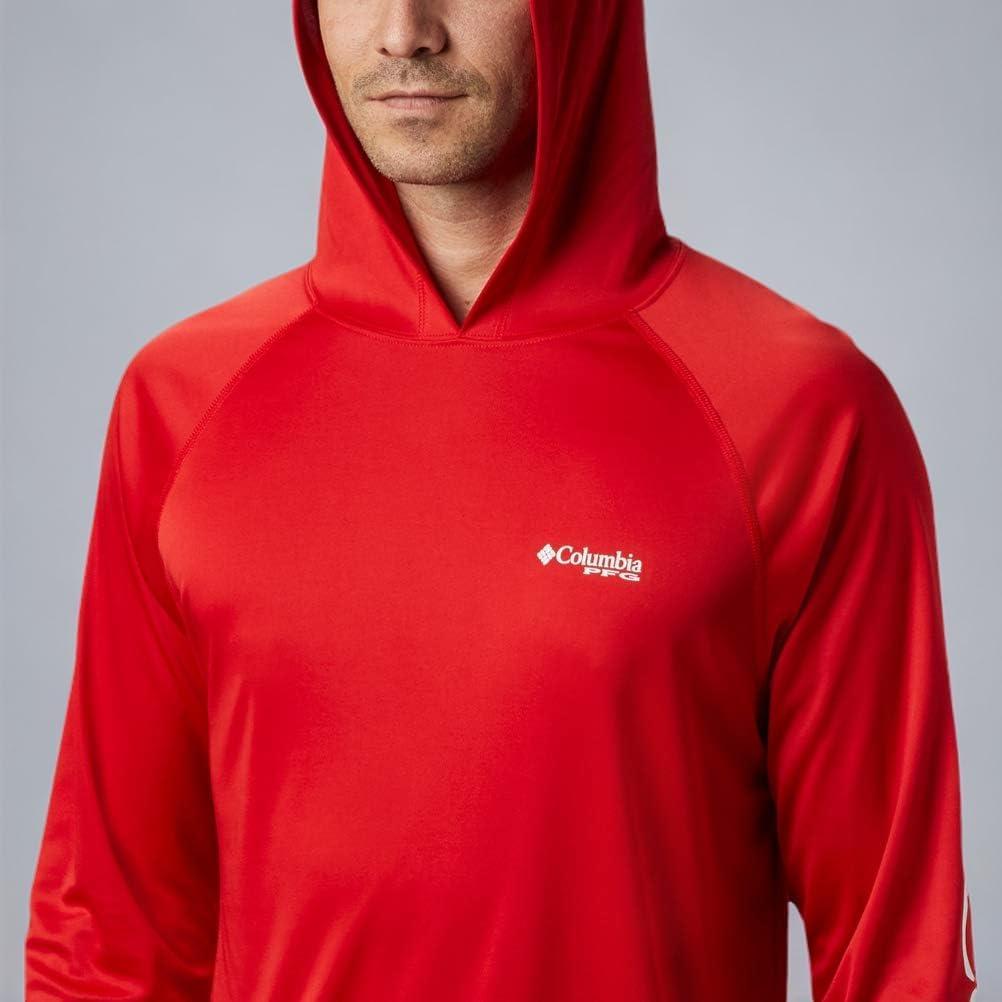imageColumbia Mens Terminal Tackle HoodieRed SparkWhite Logo