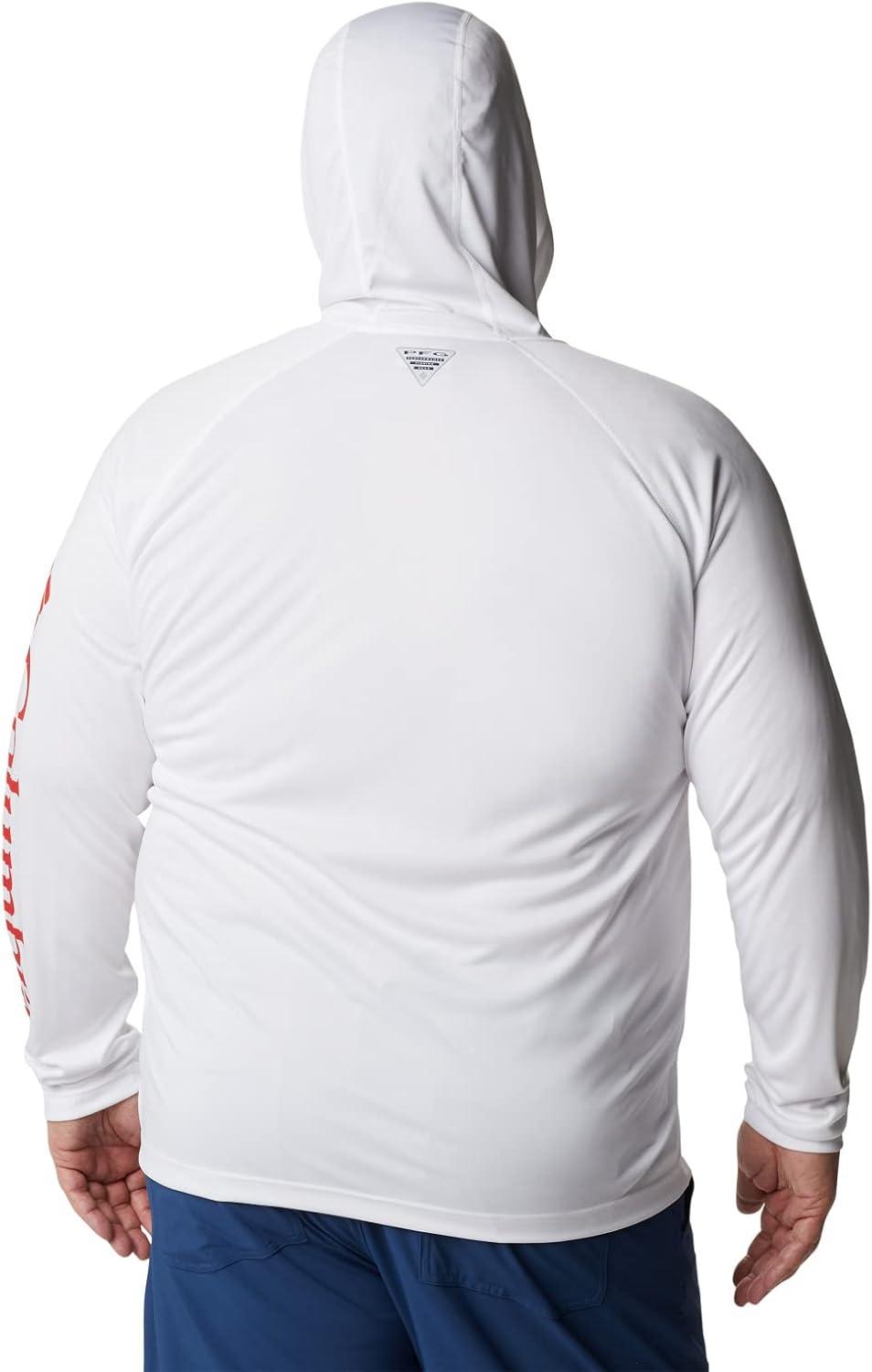 imageColumbia Mens Terminal Tackle HoodieWhiteRed Spark Logo