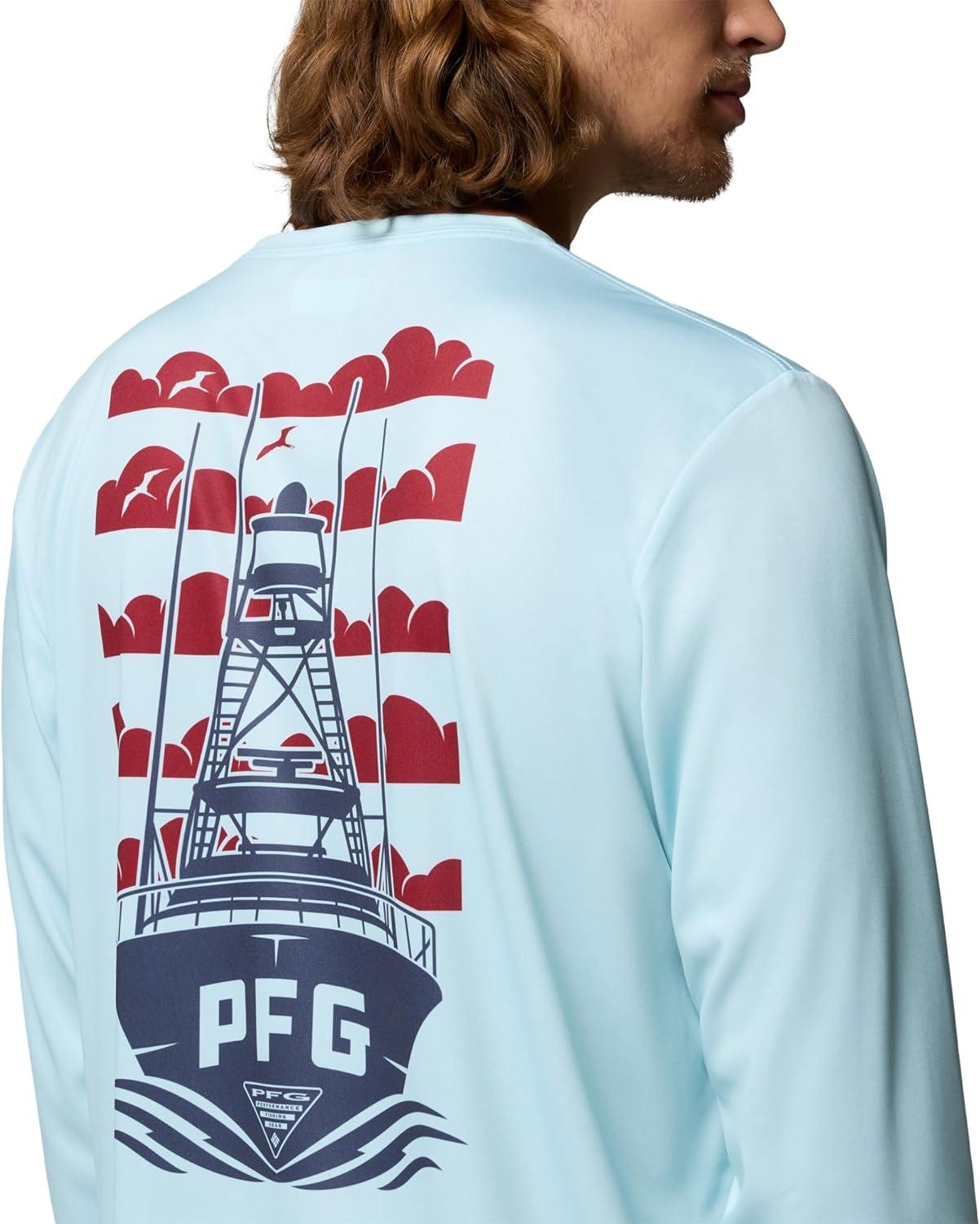 imageColumbia Mens Terminal Tackle PFG Dare Devil Long SleeveMarine Light