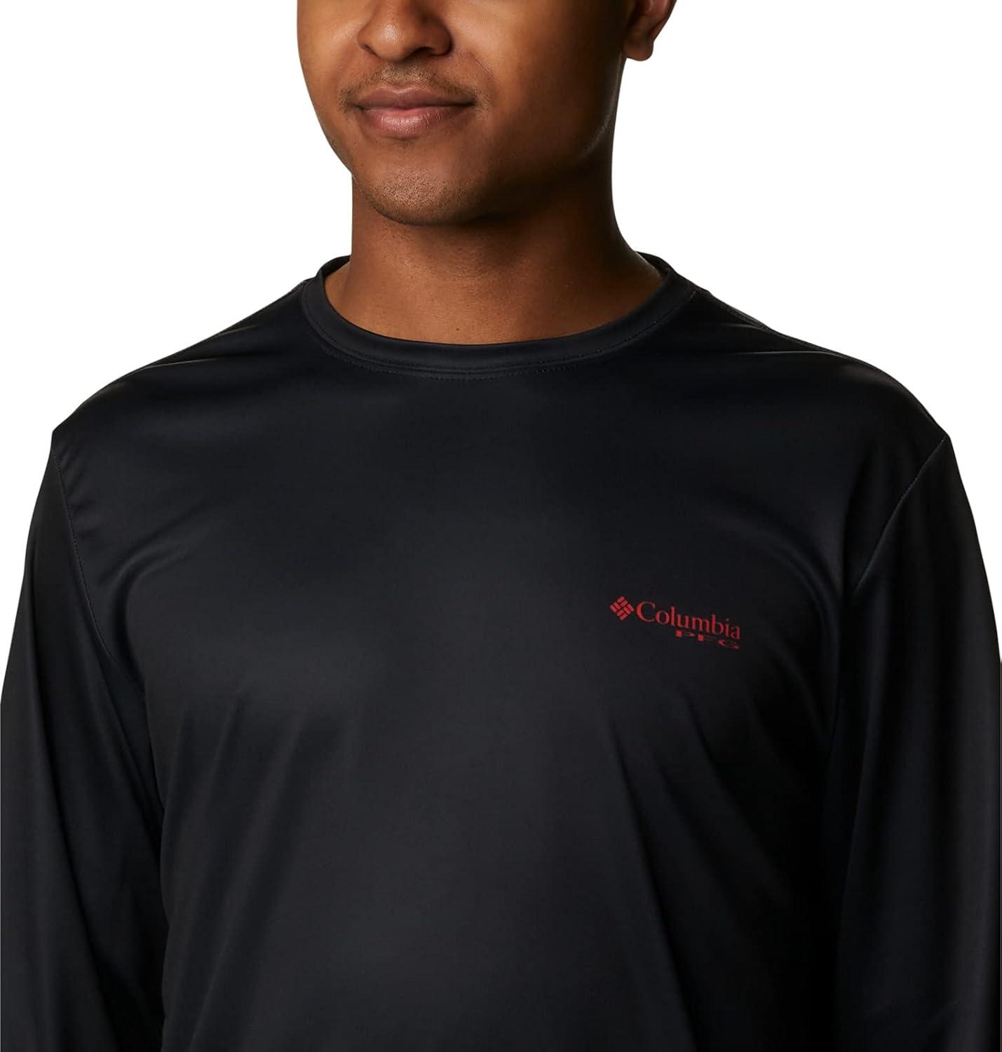 imageColumbia Mens Terminal Tackle PFG Fish Flag Long SleeveBlackGa Fish