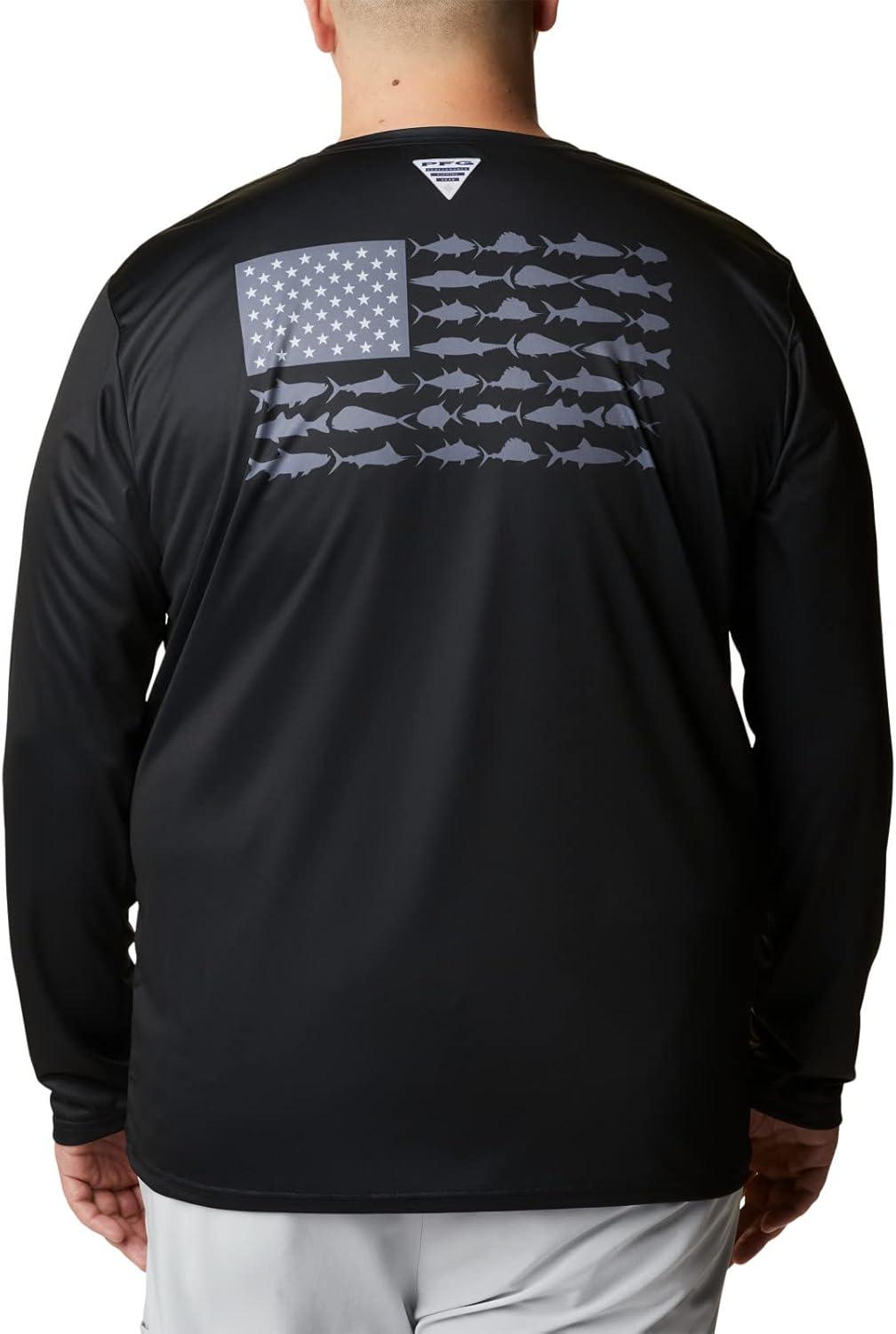 imageColumbia Mens Terminal Tackle PFG Fish Flag Long SleeveBlackGraphite