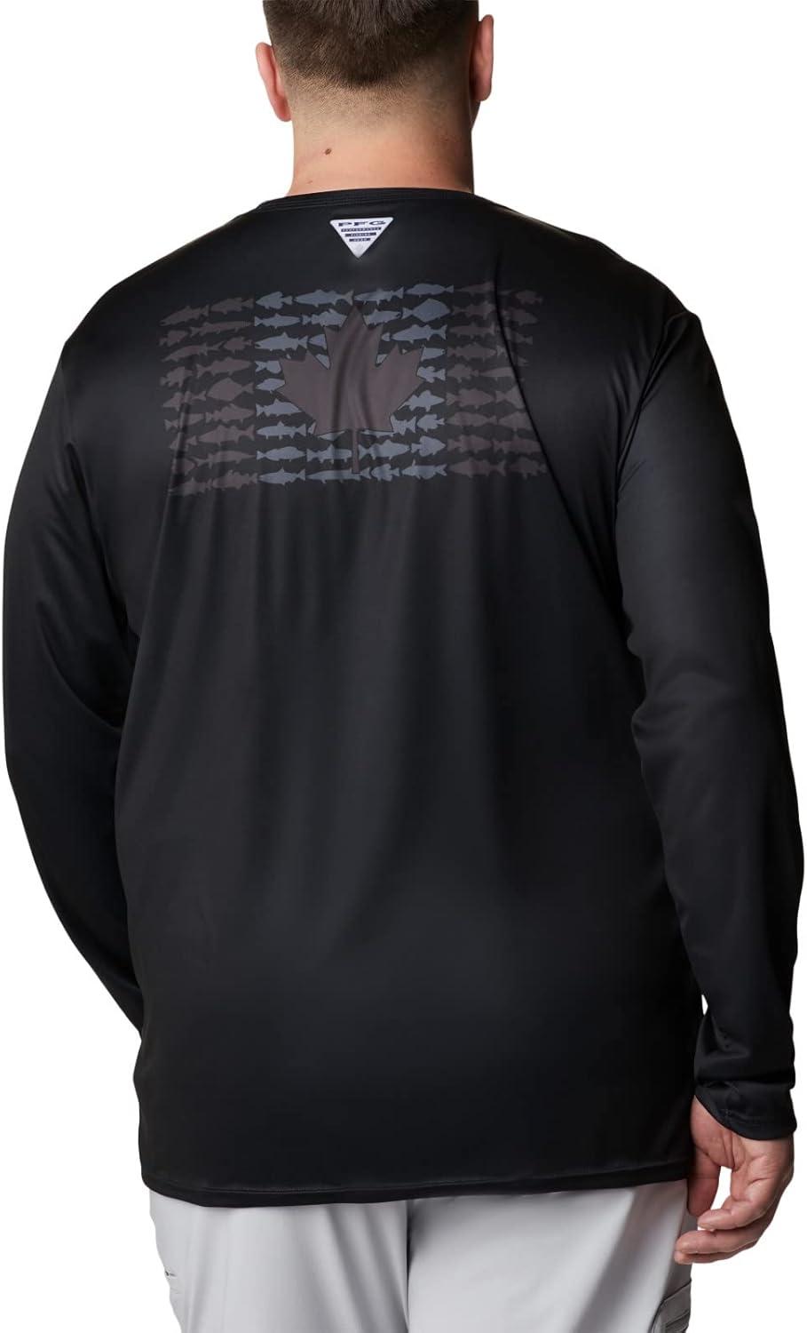 imageColumbia Mens Terminal Tackle PFG Fish Flag Long SleeveBlackGraphite Can Fish