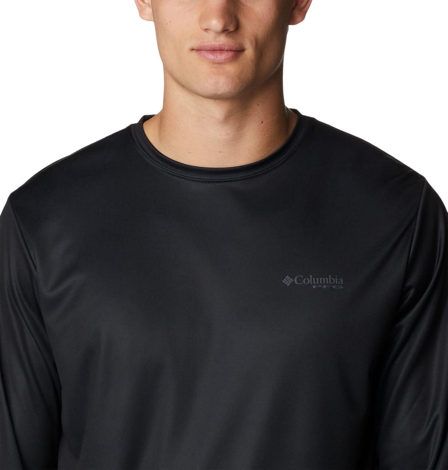 imageColumbia Mens Terminal Tackle PFG Fish Flag Long SleeveBlackGraphite Can Fish