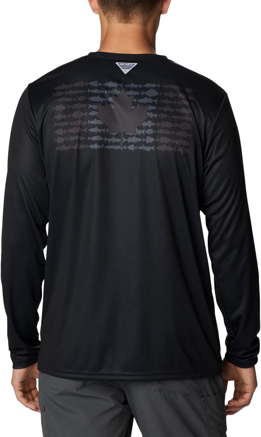 imageColumbia Mens Terminal Tackle PFG Fish Flag Long SleeveBlackGraphite Can Fish