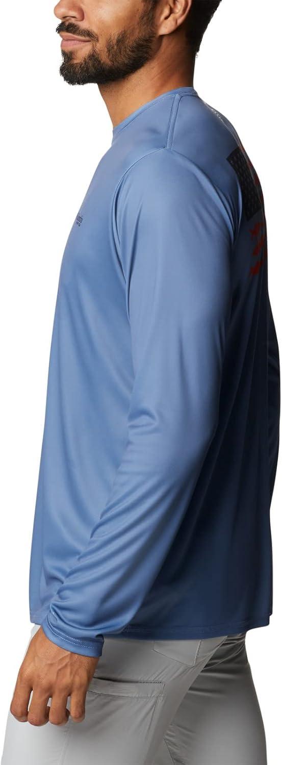 imageColumbia Mens Terminal Tackle PFG Fish Flag Long SleeveBluestoneCollegiate Navy