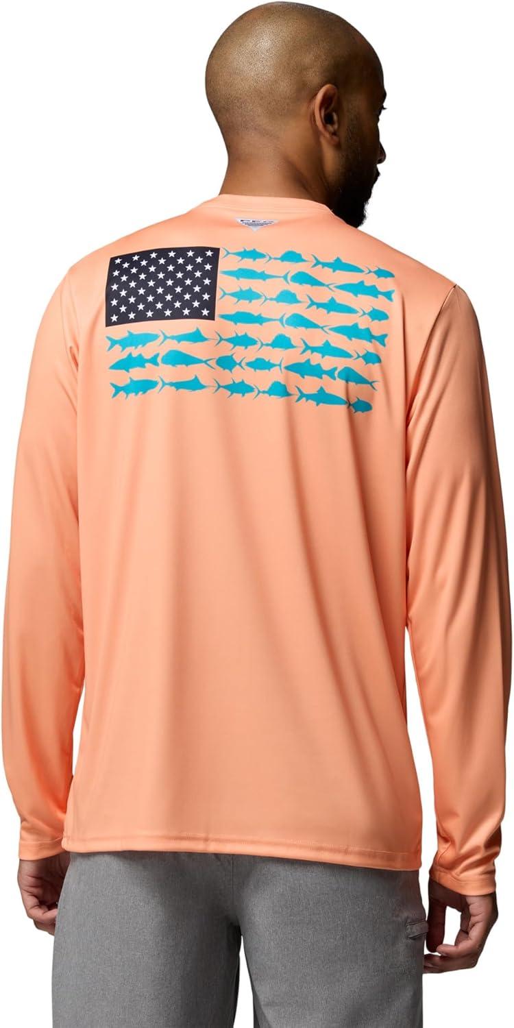 imageColumbia Mens Terminal Tackle PFG Fish Flag Long SleeveBright Nectar