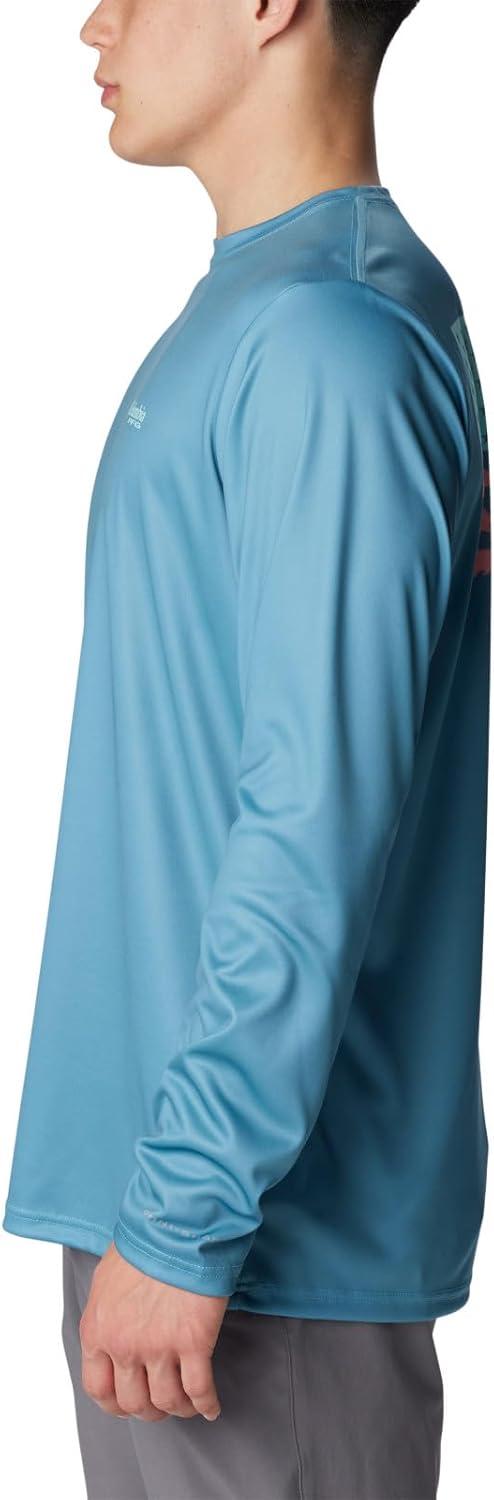 imageColumbia Mens Terminal Tackle PFG Fish Flag Long SleeveCanyon BlueGulf Stream Inshore Slam