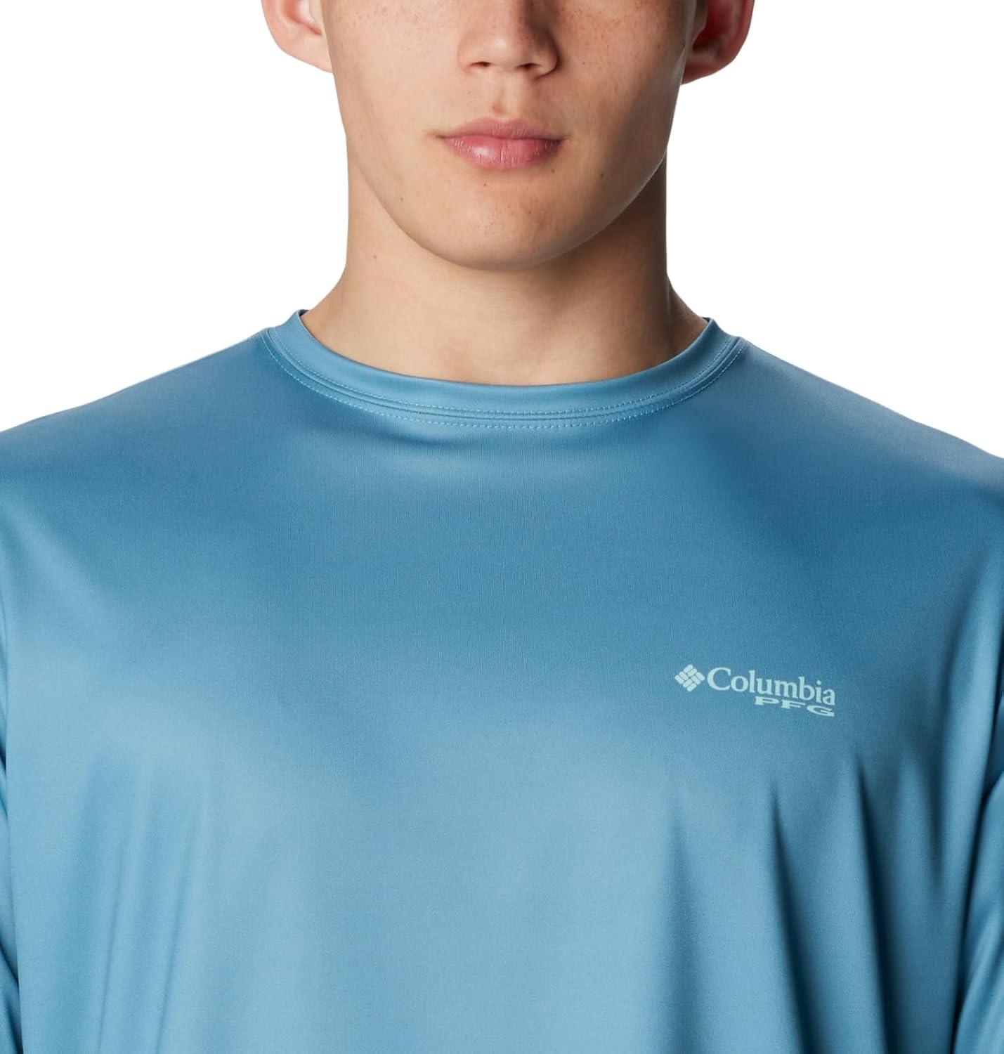 imageColumbia Mens Terminal Tackle PFG Fish Flag Long SleeveCanyon BlueGulf Stream Inshore Slam