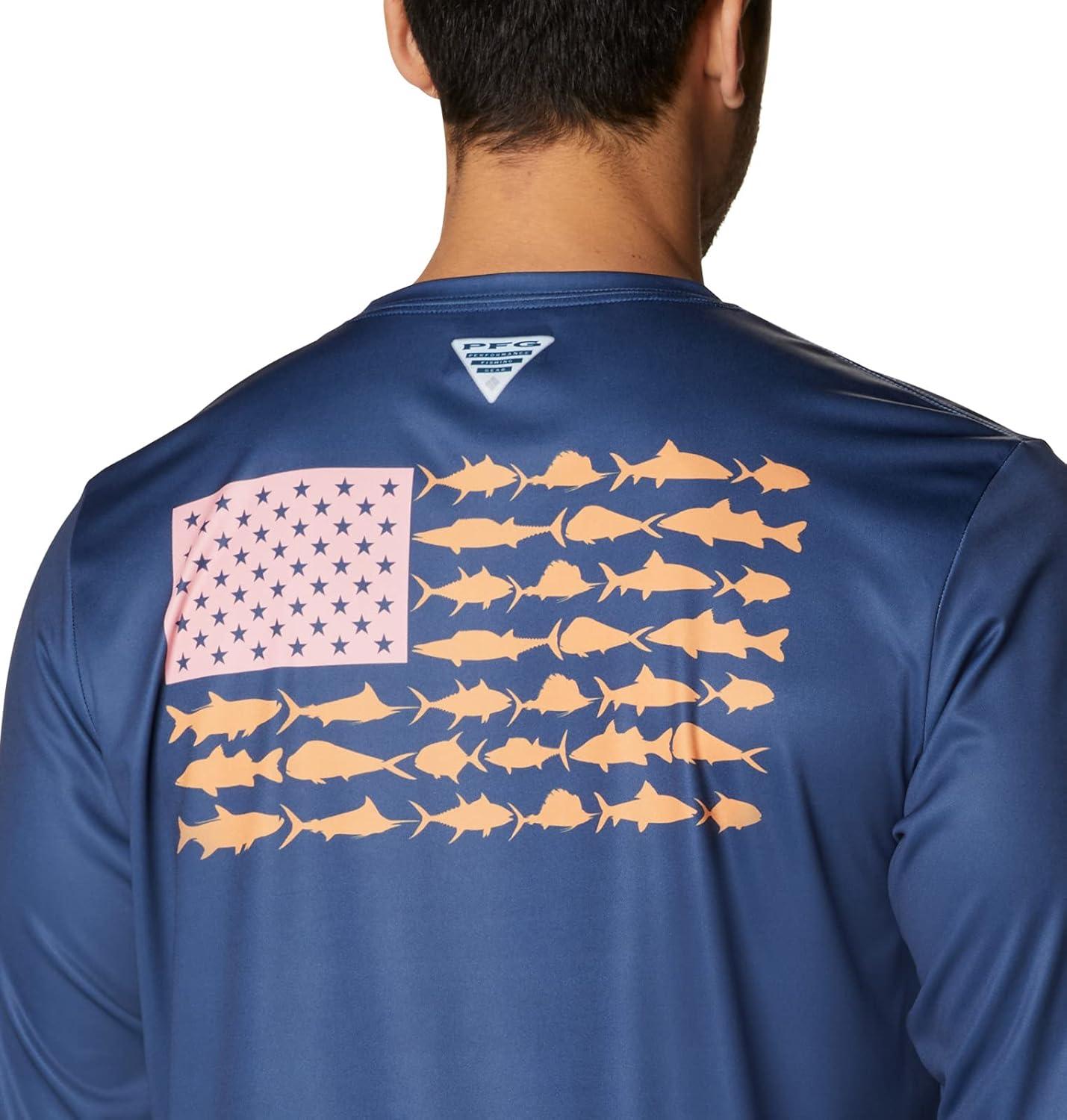 imageColumbia Mens Terminal Tackle PFG Fish Flag Long SleeveCarbonSolarize