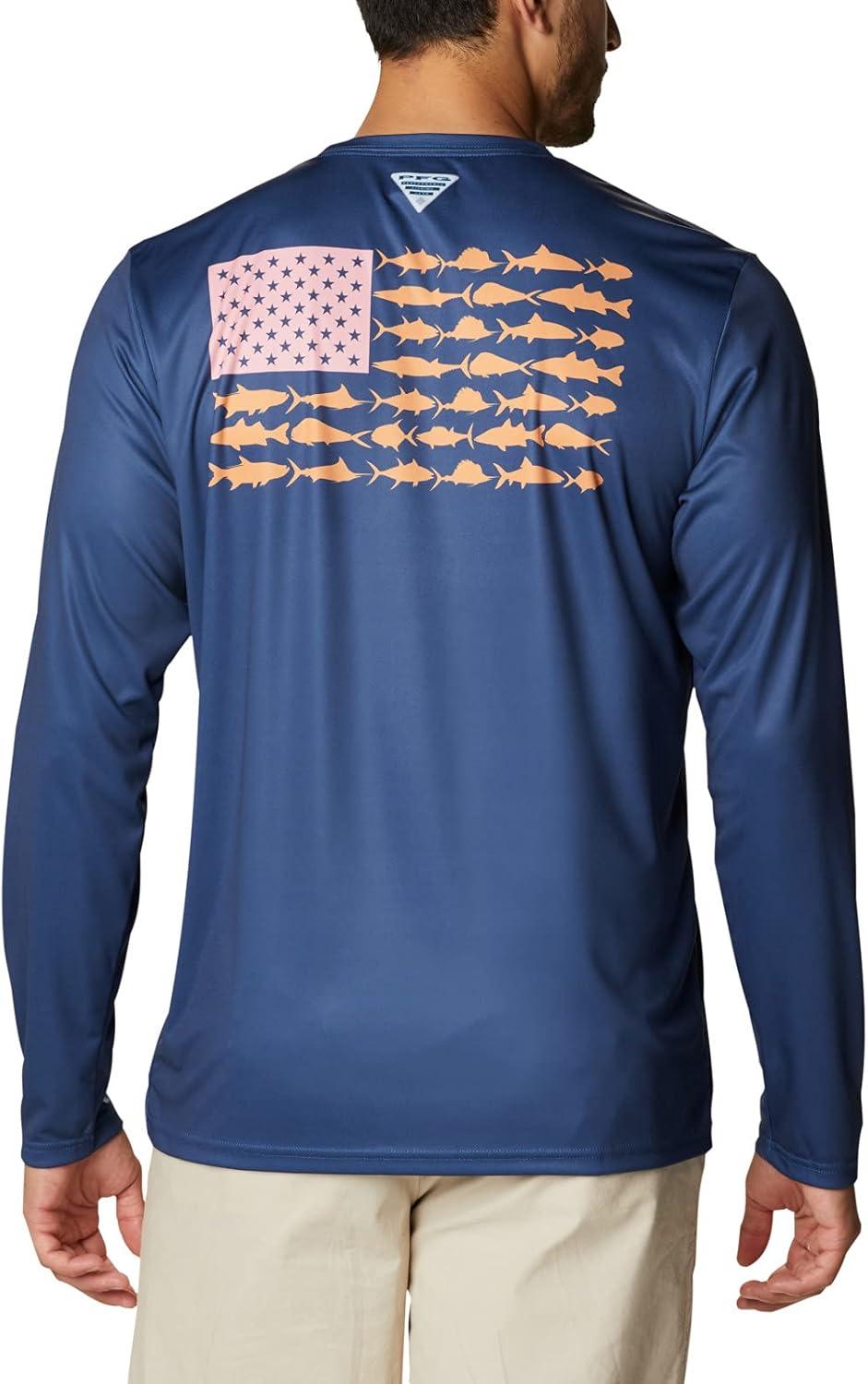 imageColumbia Mens Terminal Tackle PFG Fish Flag Long SleeveCarbonSolarize