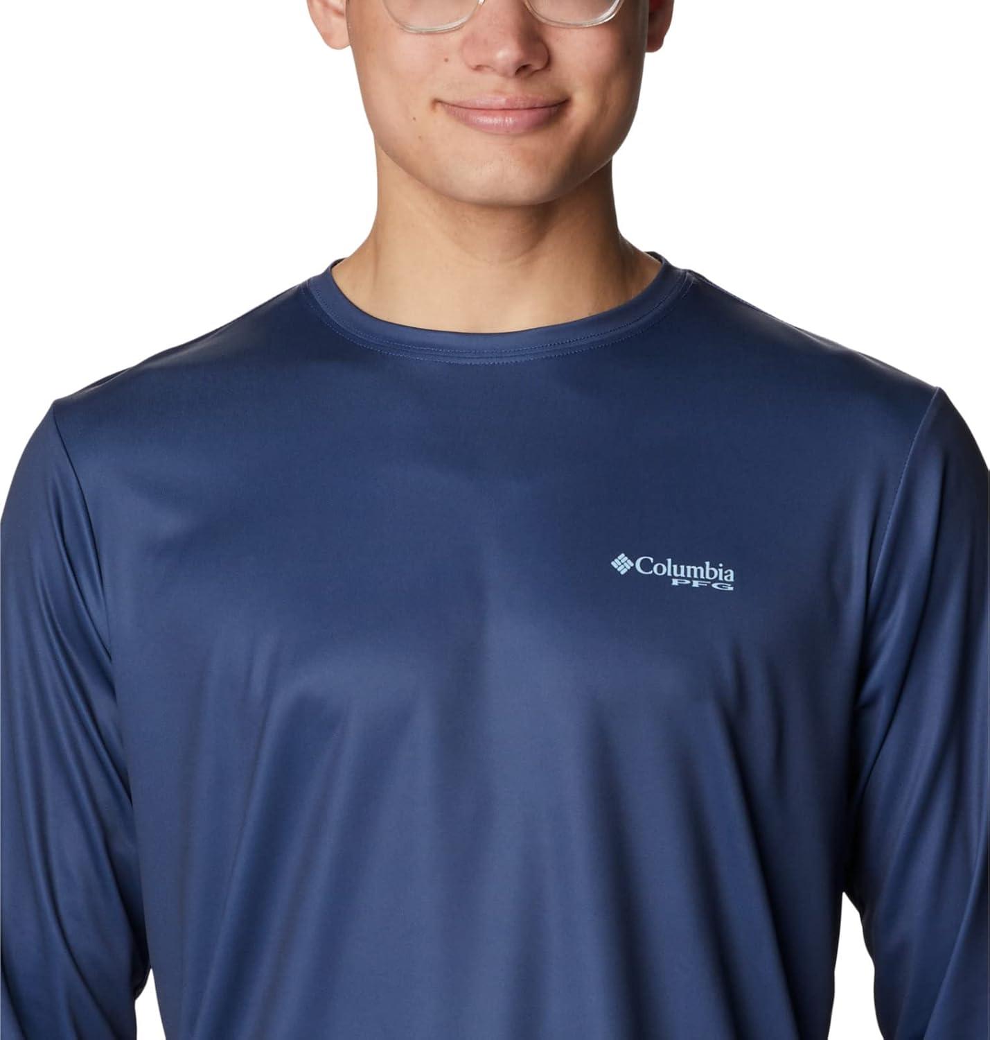 imageColumbia Mens Terminal Tackle PFG Fish Flag Long SleeveCarbonSpring Blue Trout Flies
