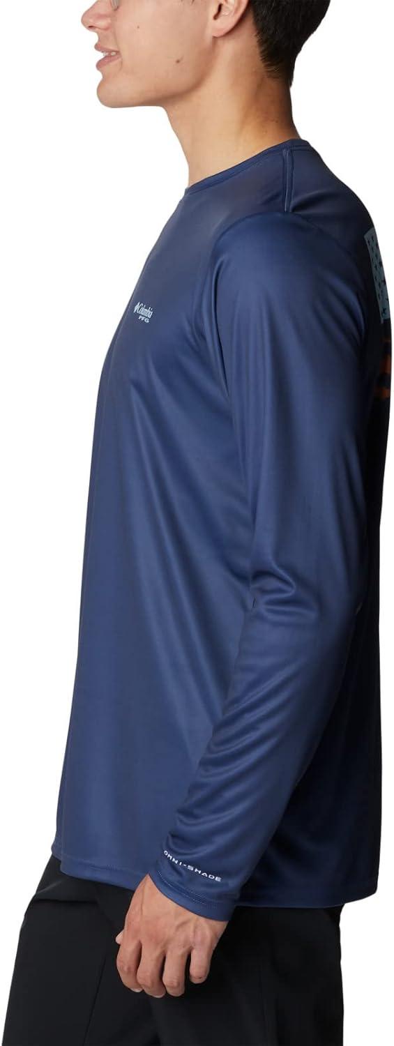 imageColumbia Mens Terminal Tackle PFG Fish Flag Long SleeveCarbonSpring Blue Trout Flies
