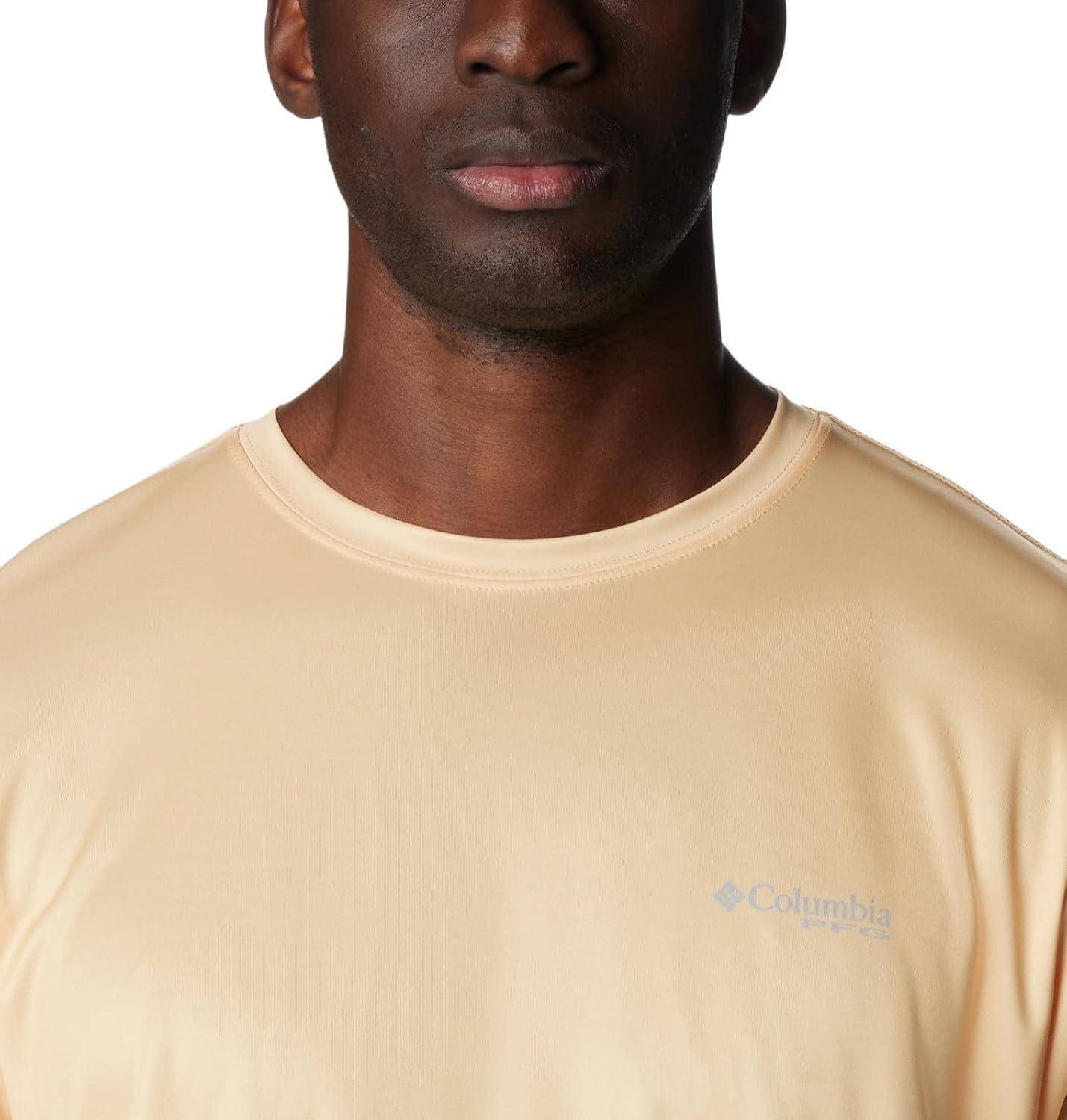 imageColumbia Mens Terminal Tackle PFG Fish Flag Long SleeveCocoa ButterSorbet Mid Atlantic Fish