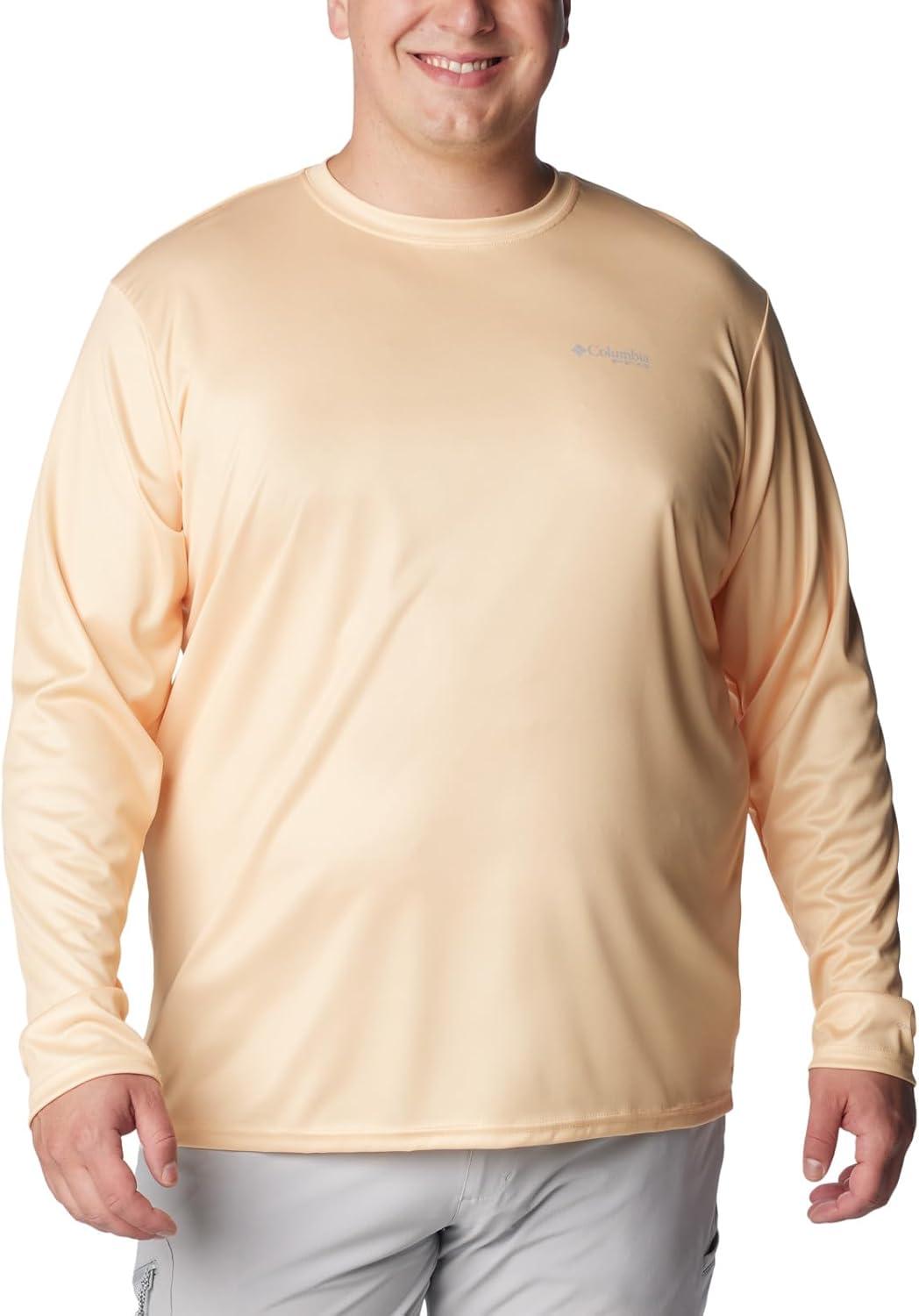 imageColumbia Mens Terminal Tackle PFG Fish Flag Long SleeveCocoa ButterSorbet Mid Atlantic Fish