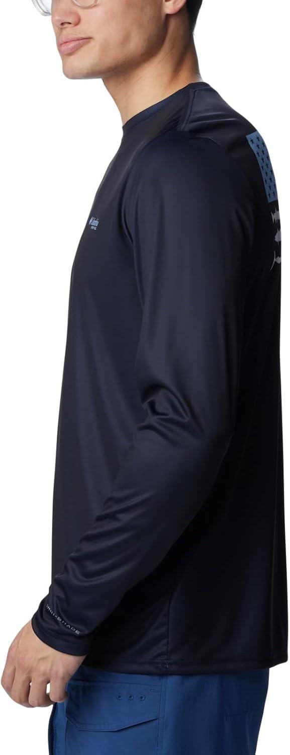 imageColumbia Mens Terminal Tackle PFG Fish Flag Long SleeveCollegiate NavyAgate Blue Mid Atlantic