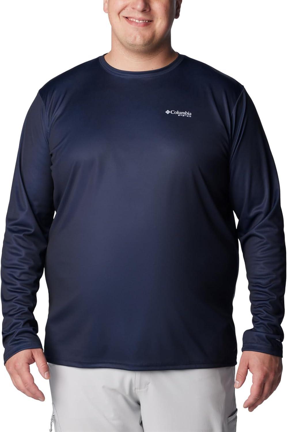 imageColumbia Mens Terminal Tackle PFG Fish Flag Long SleeveCollegiate NavyWhite Alaska Fish
