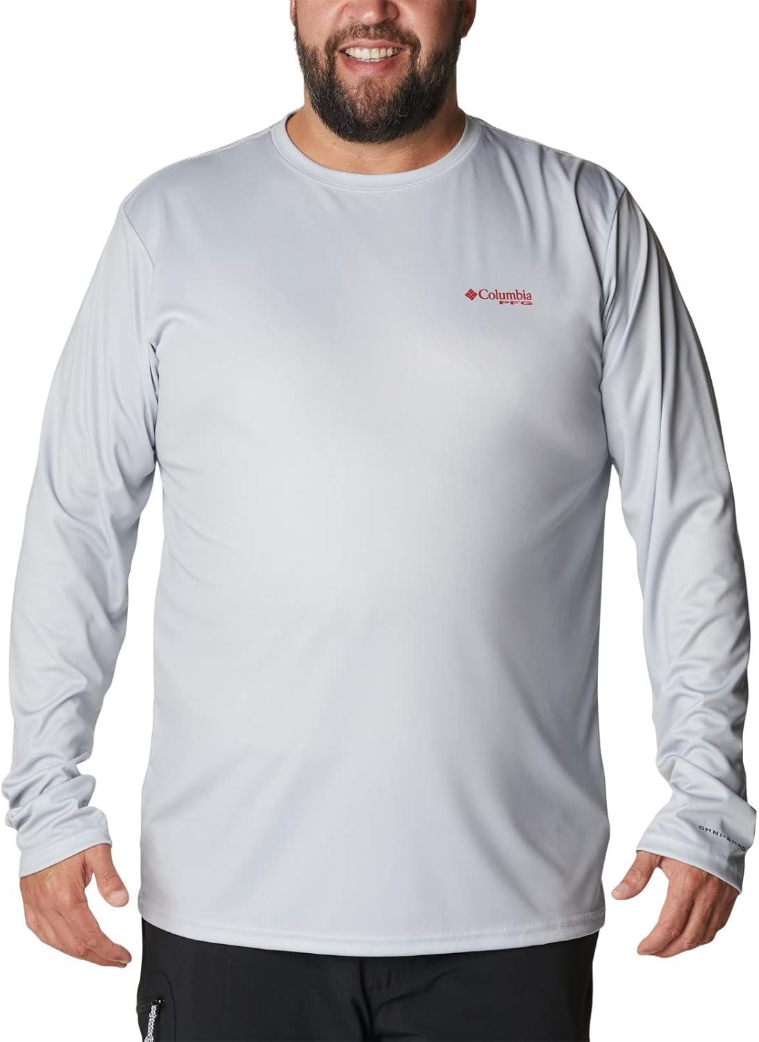 imageColumbia Mens Terminal Tackle PFG Fish Flag Long SleeveCool GreyAl Fish