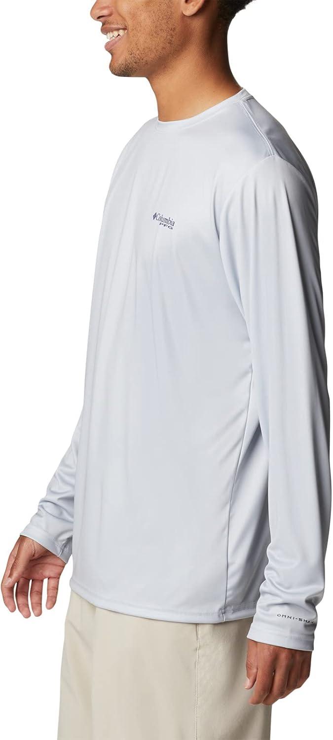 imageColumbia Mens Terminal Tackle PFG Fish Flag Long SleeveCool GreySc Fish