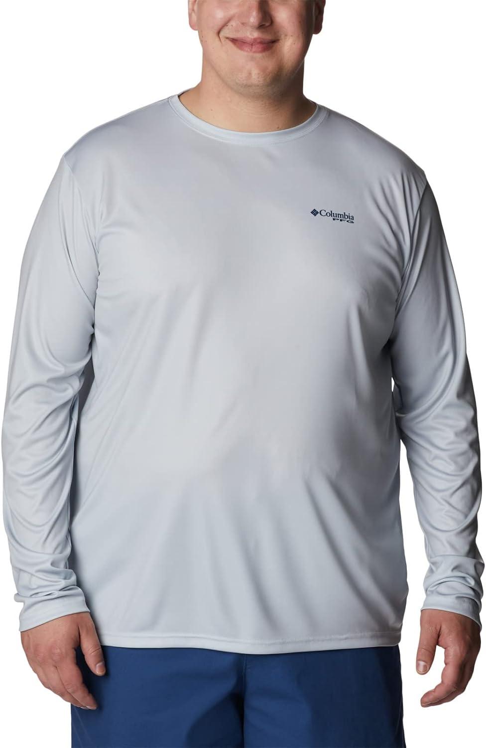 imageColumbia Mens Terminal Tackle PFG Fish Flag Long SleeveCool GreySc Fish