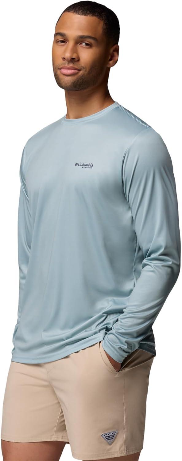 imageColumbia Mens Terminal Tackle PFG Fish Flag Long SleeveCrushed BlueNocturnal
