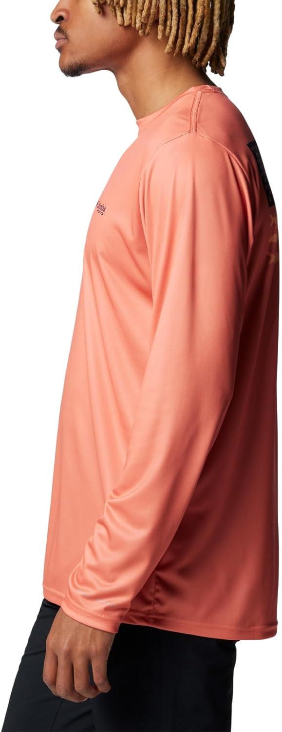 imageColumbia Mens Terminal Tackle PFG Fish Flag Long SleeveFaded PeachBright Nectar