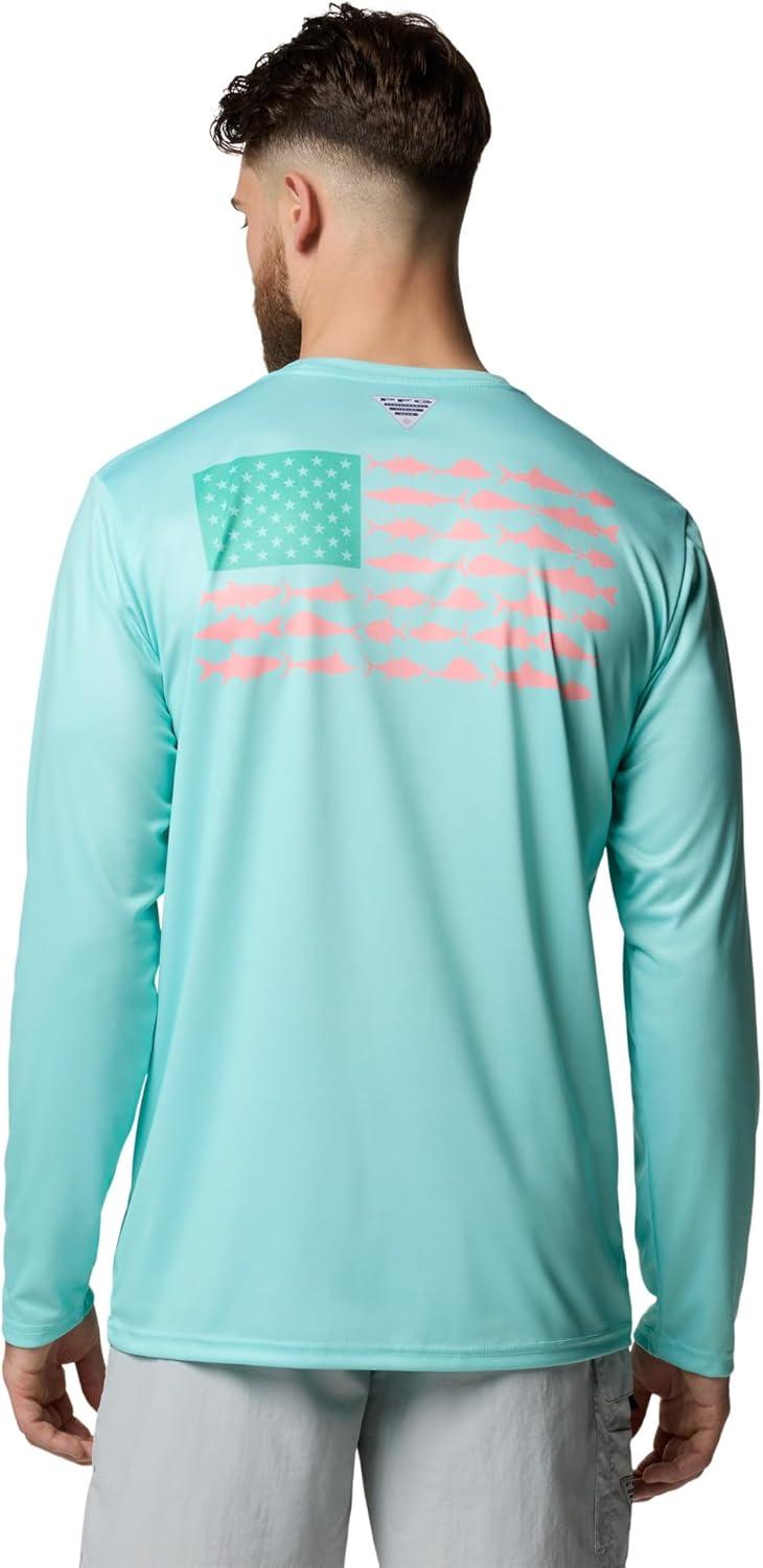 imageColumbia Mens Terminal Tackle PFG Fish Flag Long SleeveGulf StreamSorbet