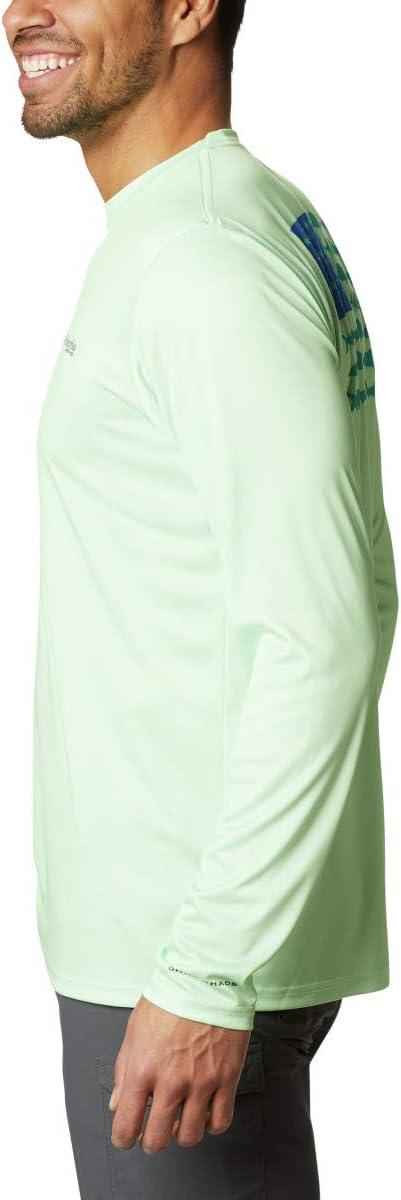 imageColumbia Mens Terminal Tackle PFG Fish Flag Long SleeveKey WestEmerald Green