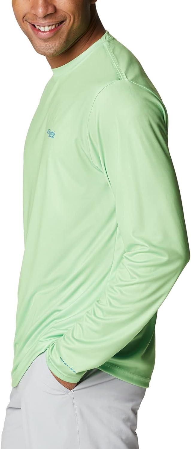 imageColumbia Mens Terminal Tackle PFG Fish Flag Long SleeveLime GlowVivid Blue