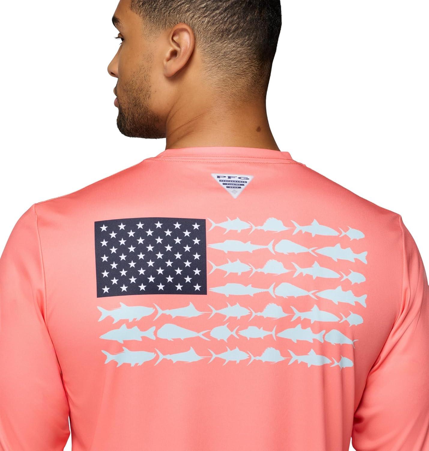 imageColumbia Mens Terminal Tackle PFG Fish Flag Long SleeveMelonade
