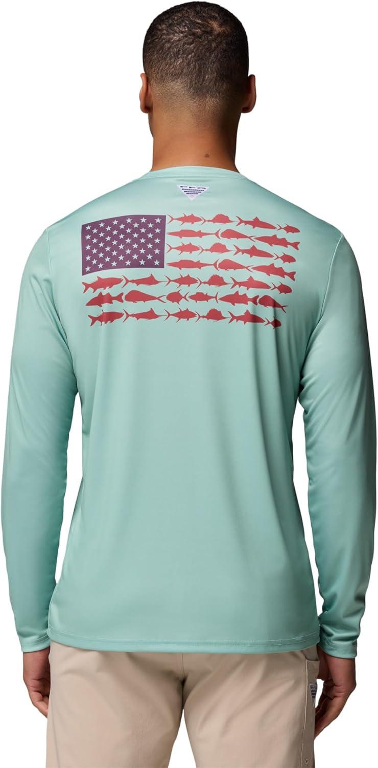 imageColumbia Mens Terminal Tackle PFG Fish Flag Long SleeveMisty JadeDusty Purple