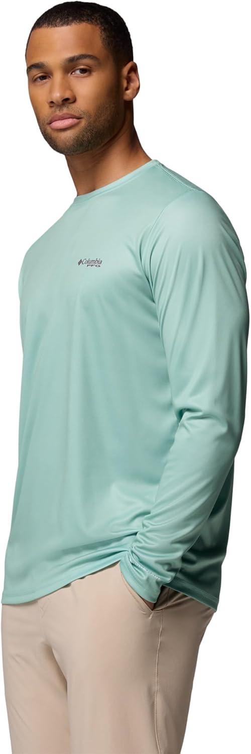 imageColumbia Mens Terminal Tackle PFG Fish Flag Long SleeveMisty JadeDusty Purple