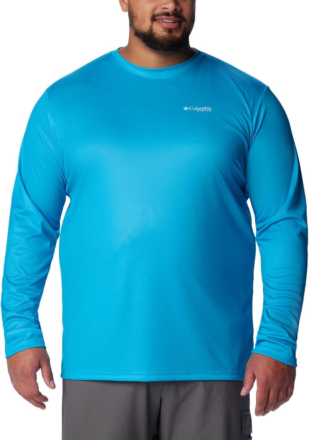 imageColumbia Mens Terminal Tackle PFG Fish Flag Long SleeveOcean BlueCollegiate Navy Offshore Slam