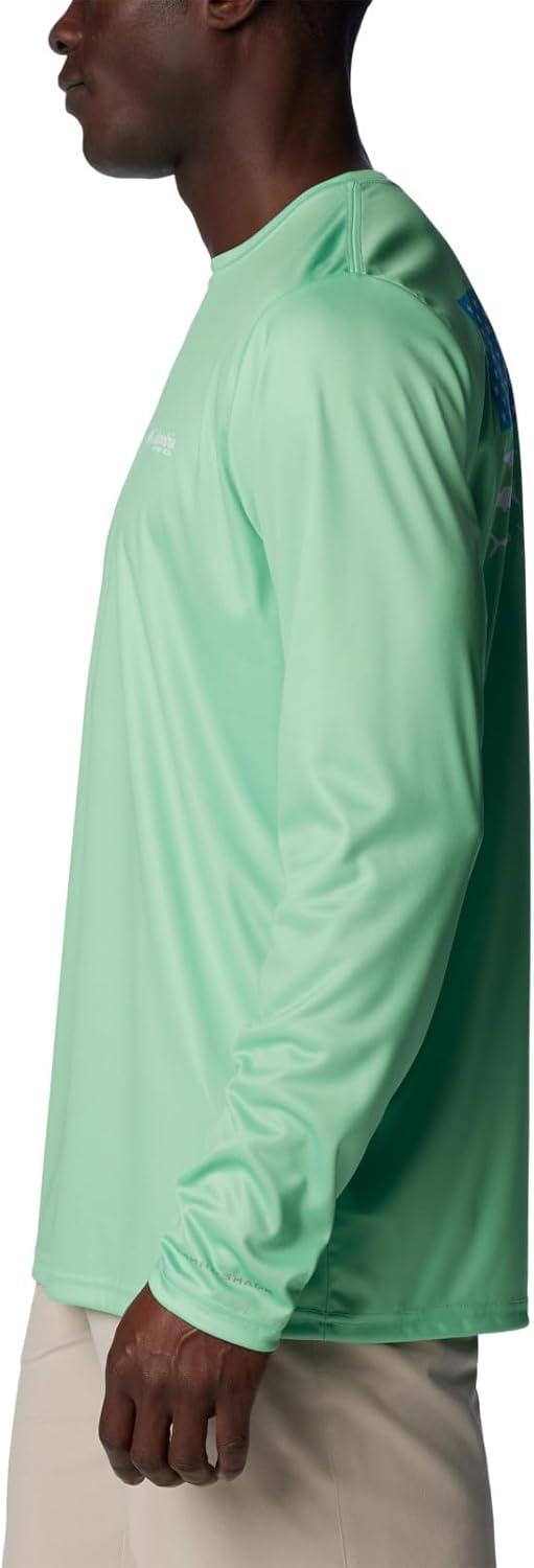 imageColumbia Mens Terminal Tackle PFG Fish Flag Long SleeveOcean MintOcean Blue Offshore Slam