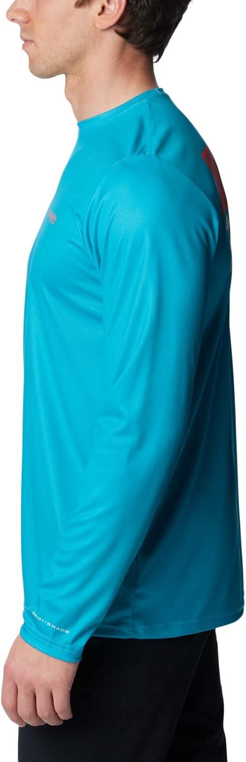 imageColumbia Mens Terminal Tackle PFG Fish Flag Long SleeveOcean TealCorange Inshore Slam