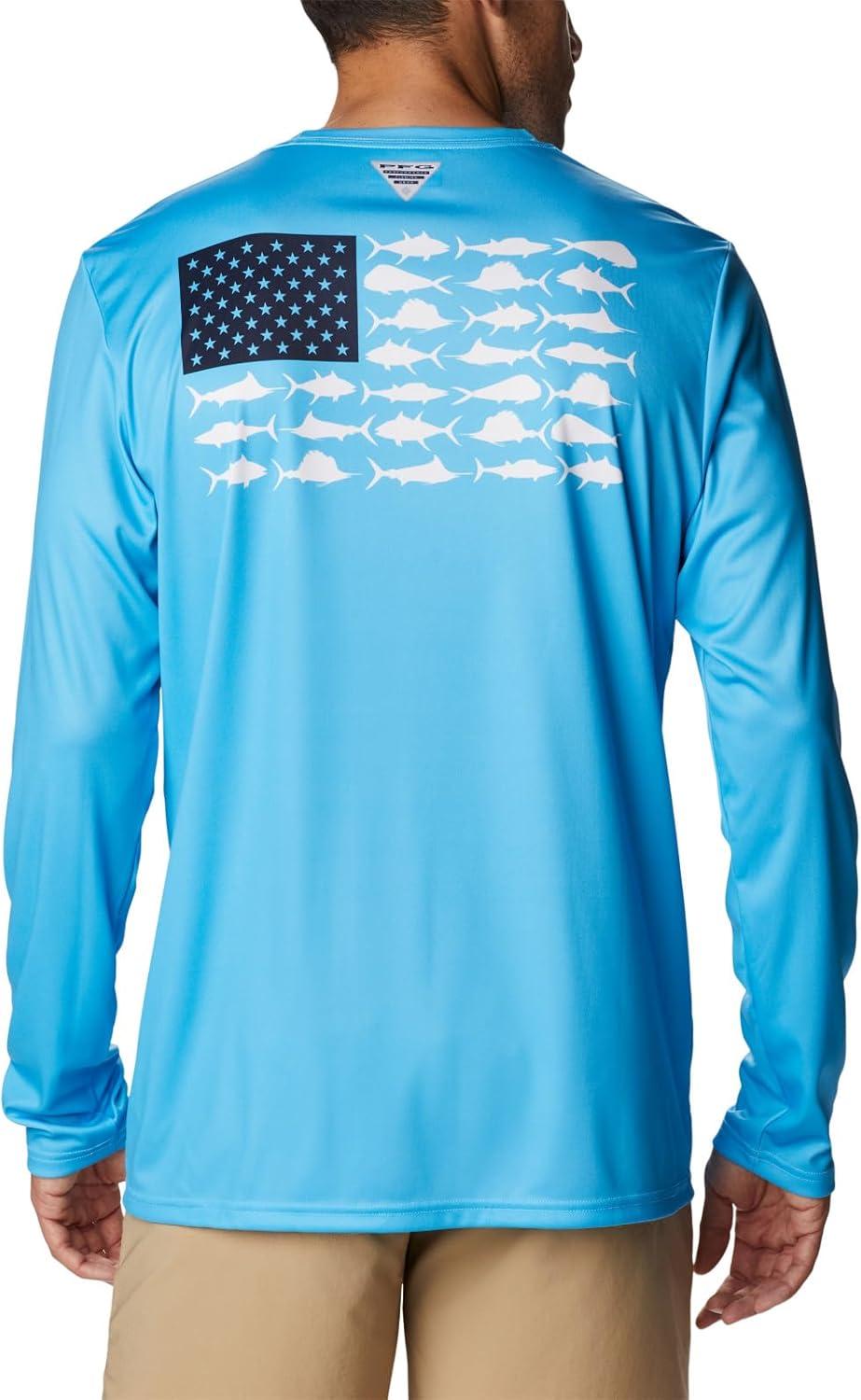 imageColumbia Mens Terminal Tackle PFG Fish Flag Long SleeveRiptideCollegiate Navy Offshore Slam