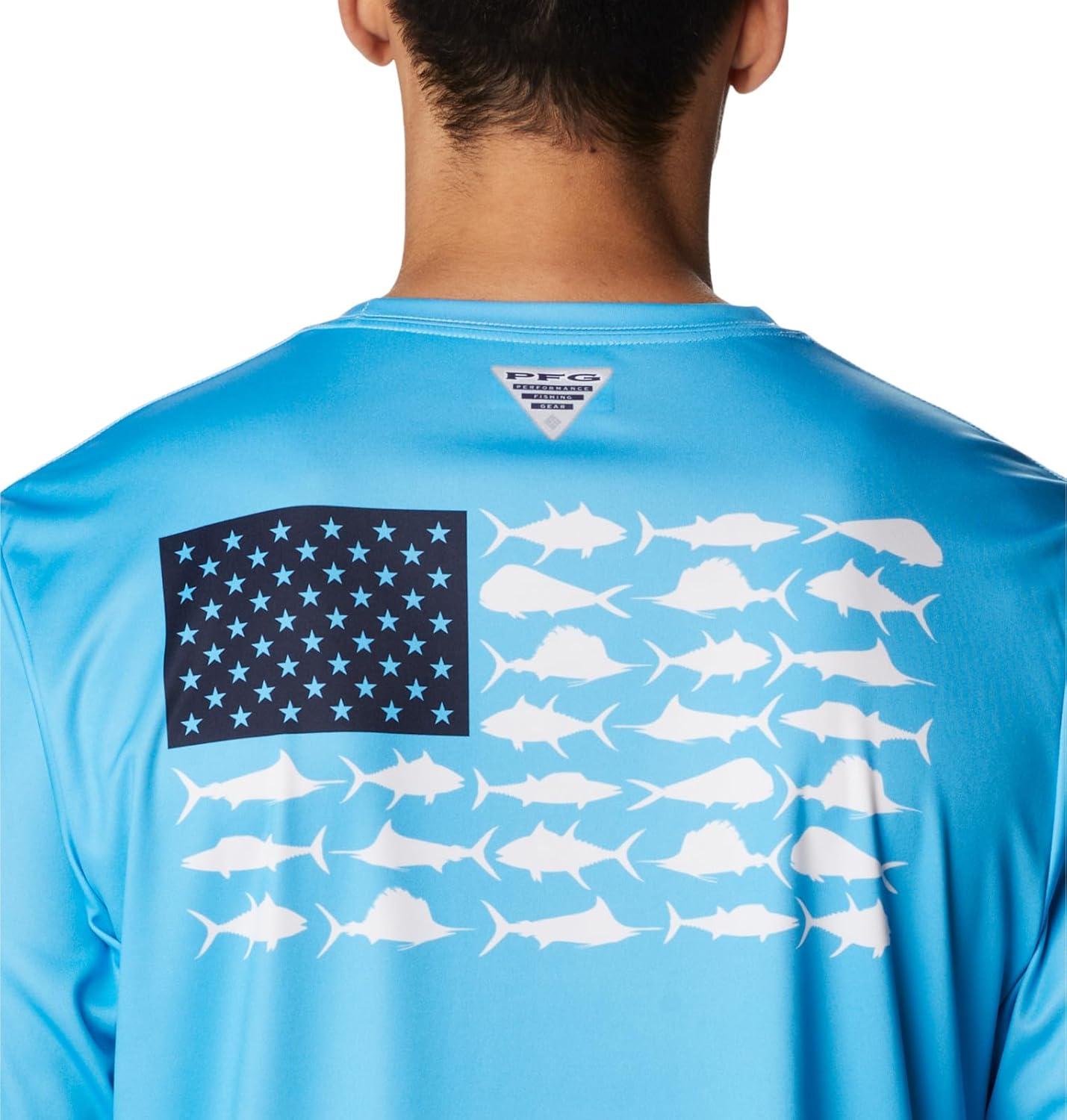 imageColumbia Mens Terminal Tackle PFG Fish Flag Long SleeveRiptideCollegiate Navy Offshore Slam