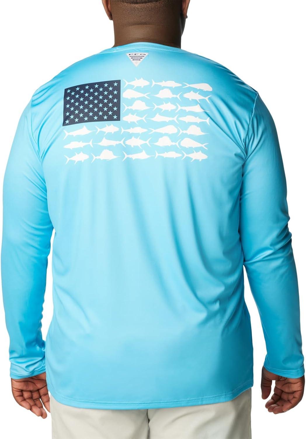 imageColumbia Mens Terminal Tackle PFG Fish Flag Long SleeveRiptideCollegiate Navy Offshore Slam