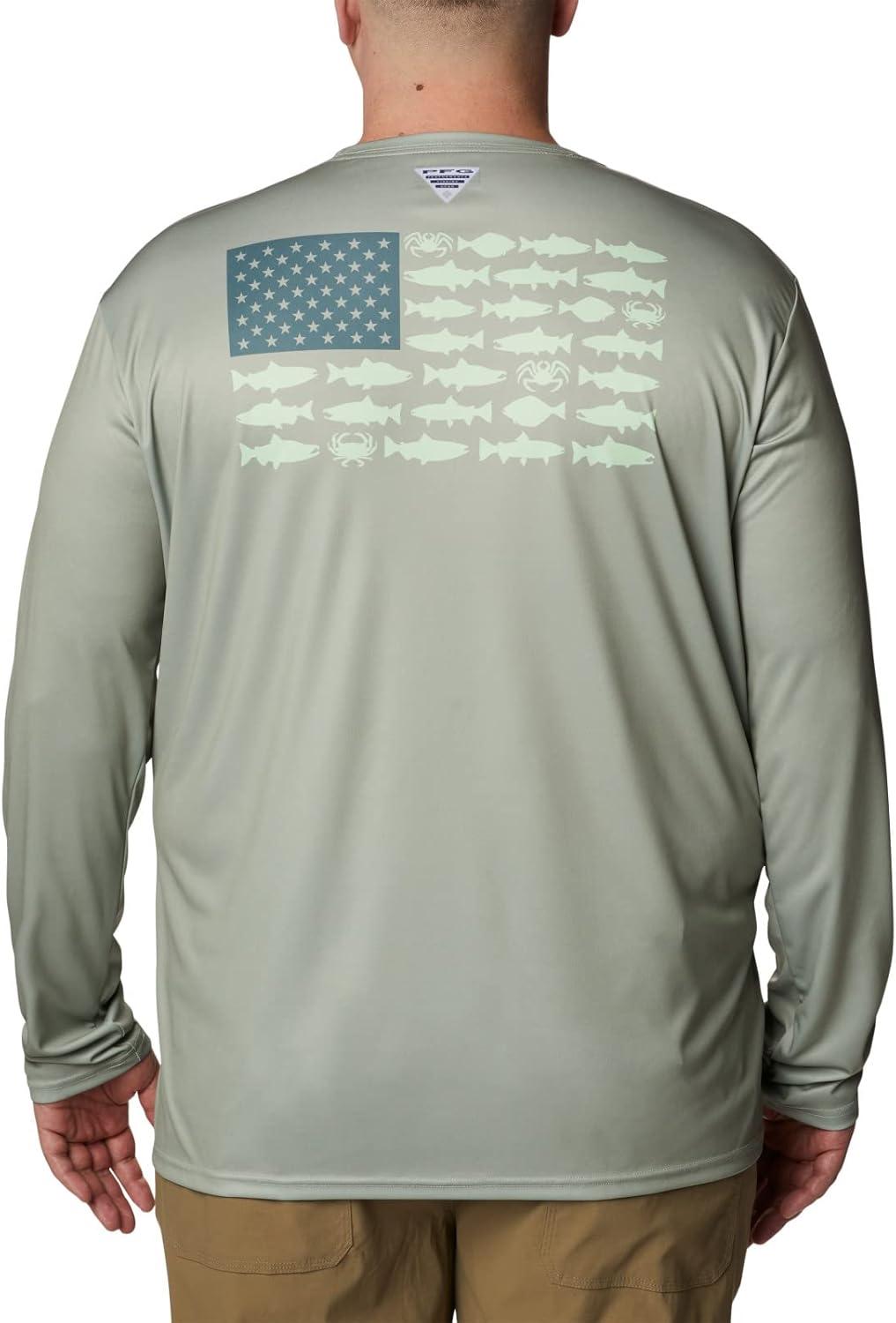 imageColumbia Mens Terminal Tackle PFG Fish Flag Long SleeveSafariMetal Alaska Fish