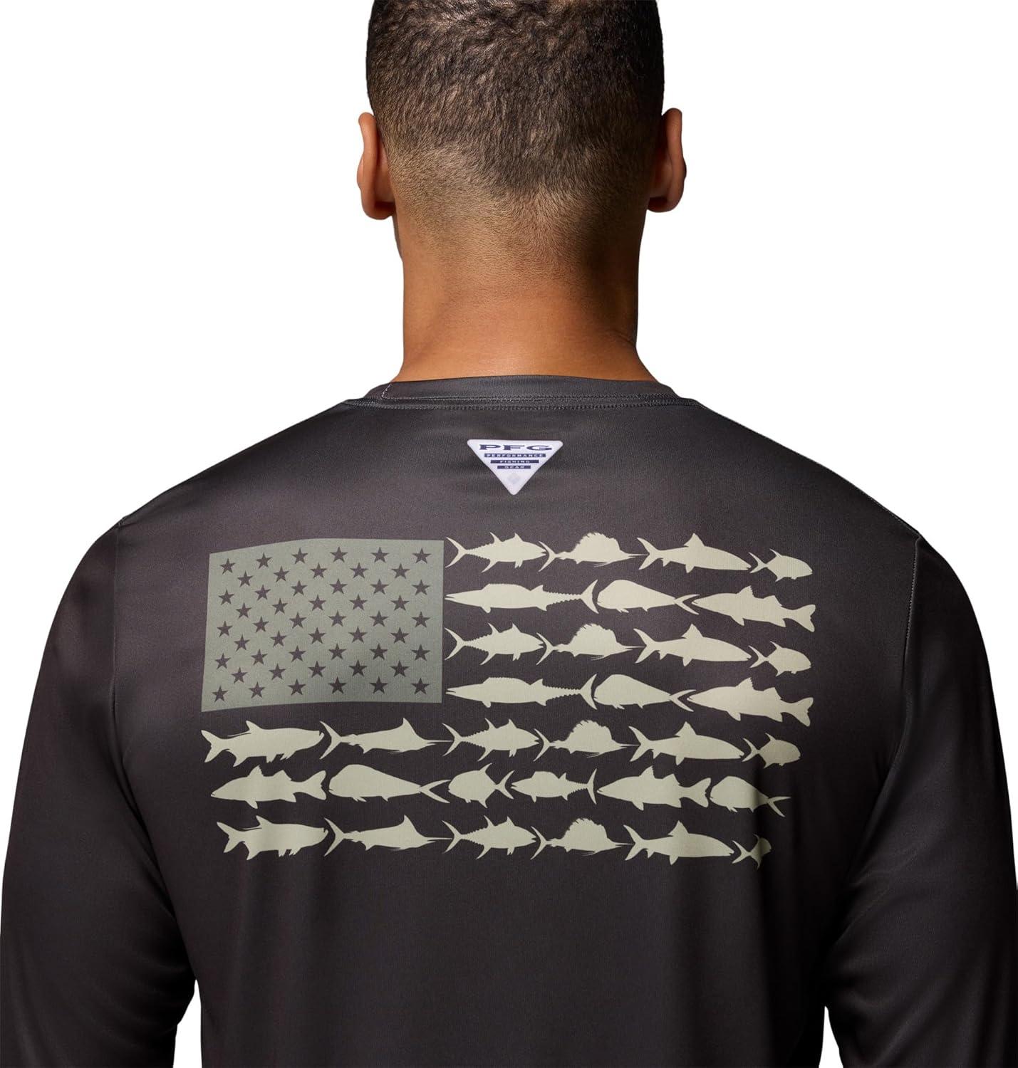 imageColumbia Mens Terminal Tackle PFG Fish Flag Long SleeveSharkCypress