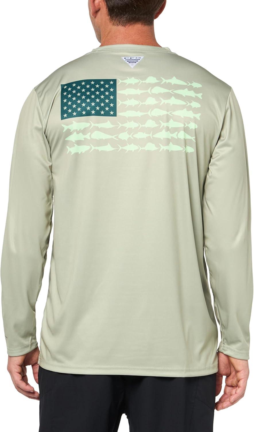 imageColumbia Mens Terminal Tackle PFG Fish Flag Long SleeveSmokey SageKey West