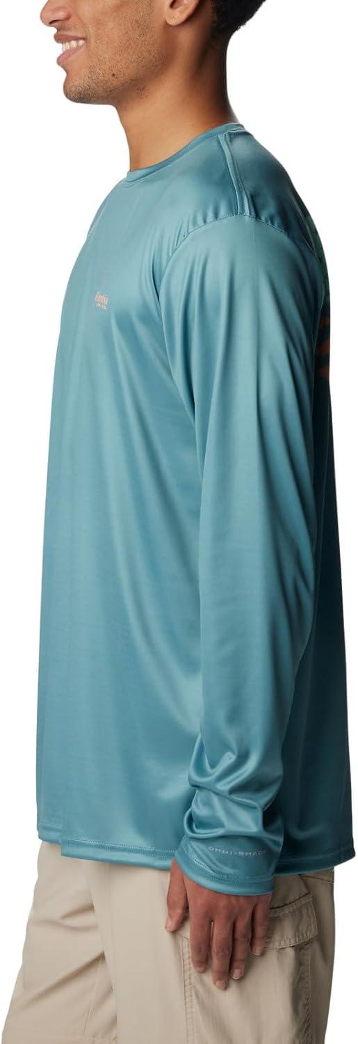 imageColumbia Mens Terminal Tackle PFG Fish Flag Long SleeveTranquil TealMint Cay Trout Flies