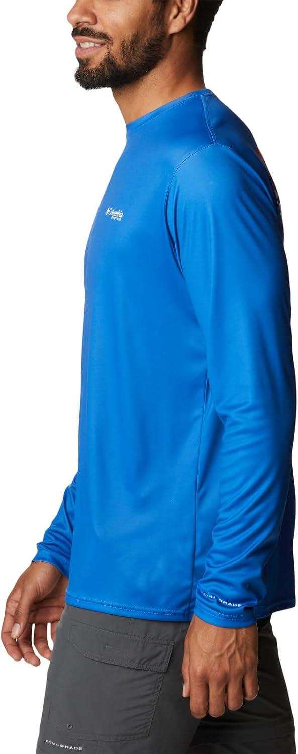 imageColumbia Mens Terminal Tackle PFG Fish Flag Long SleeveVivid BlueFl Fish
