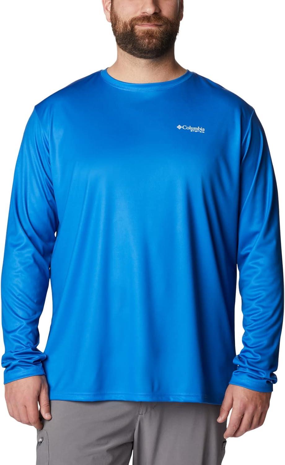 imageColumbia Mens Terminal Tackle PFG Fish Flag Long SleeveVivid BlueFl Fish