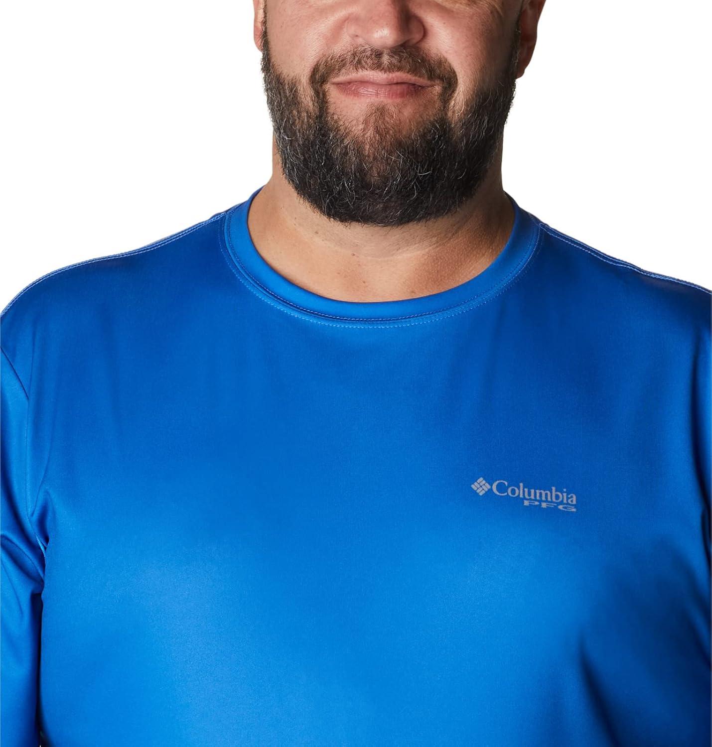imageColumbia Mens Terminal Tackle PFG Fish Flag Long SleeveVivid BlueTx Flag